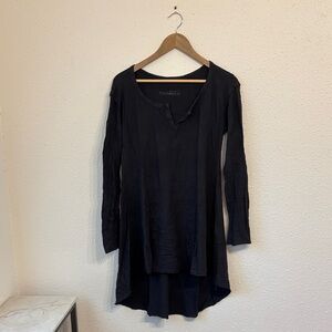 FourMinds Midnight Black High Low Tunic